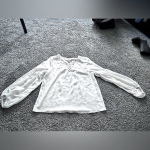 Worthington white silky blouse